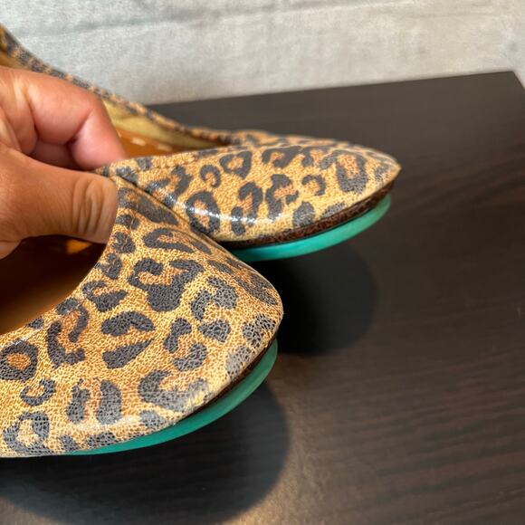 Tieks Women's Leopard Print Italian Leather Flats Size 9 - Picture 6 of 8